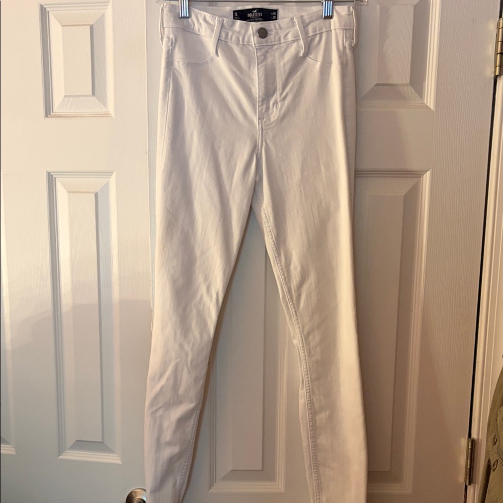 Hollister Women's High Rise White Jeans